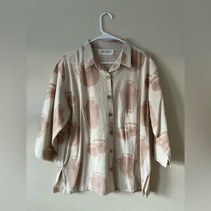 PO-EM casa top jug block print